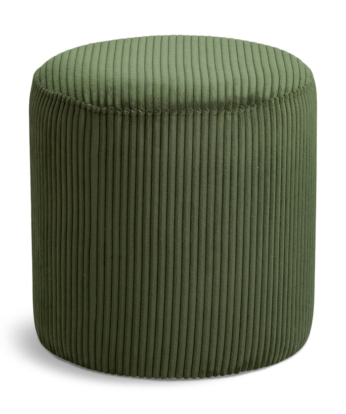 Roy - Round Microsuede Ottoman / Stool