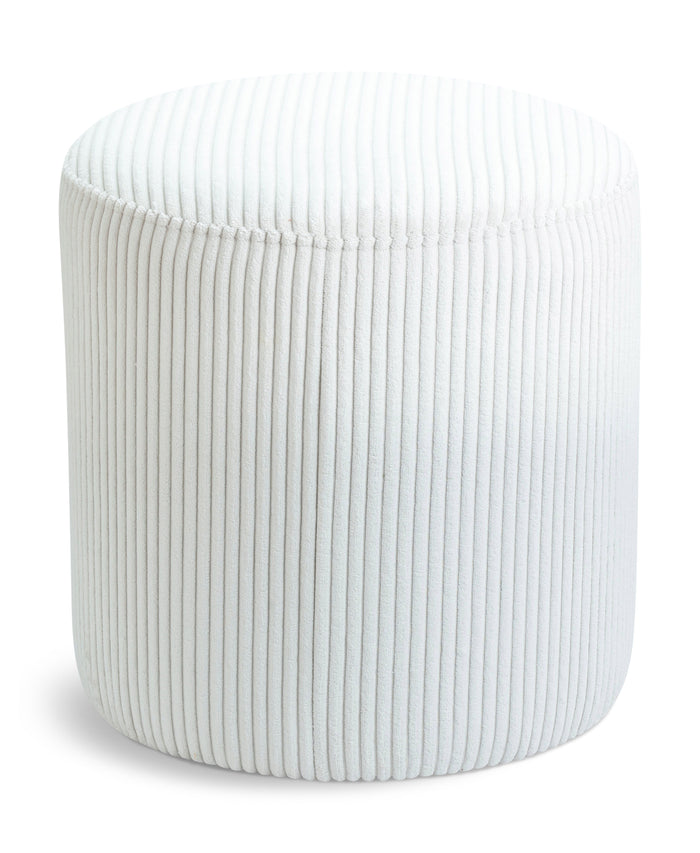 Roy - Round Microsuede Ottoman / Stool