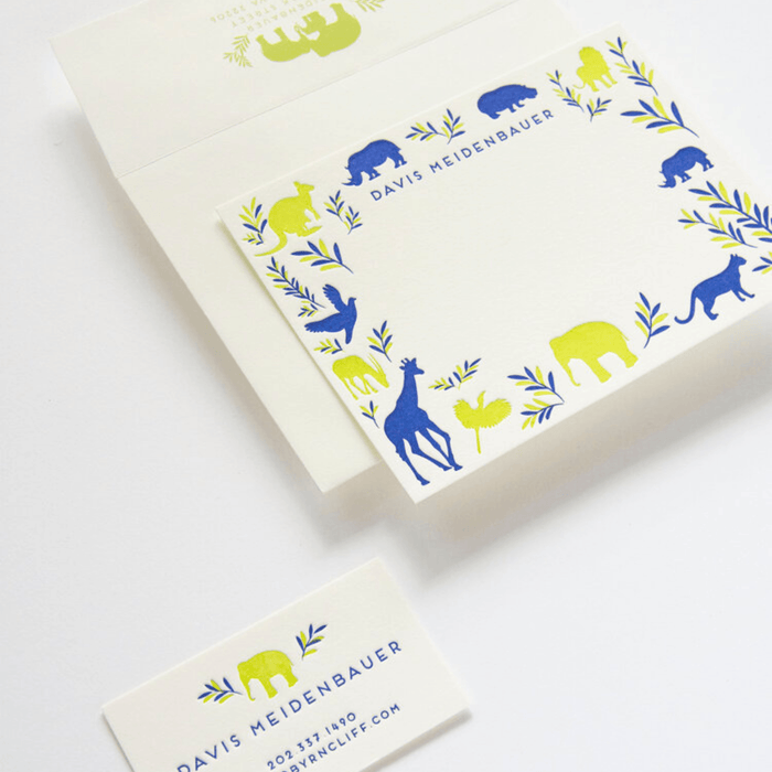 Safari Personalized Stationery - D117 - Stationery - The Well Appointed House
