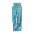 Saline Cotton Pareo in Aqua - The Well Appointed House