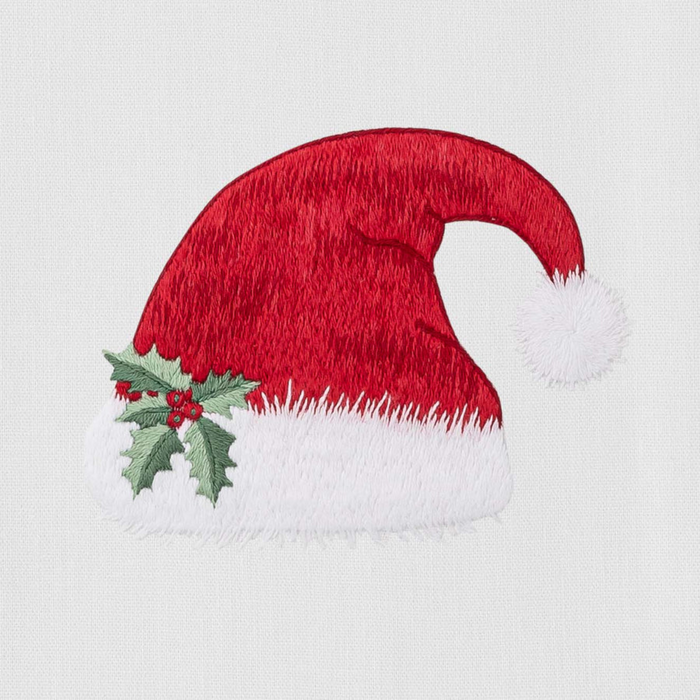 Set of 4 Santa Hat Christmas Hand Towels - The Well Apponited House
