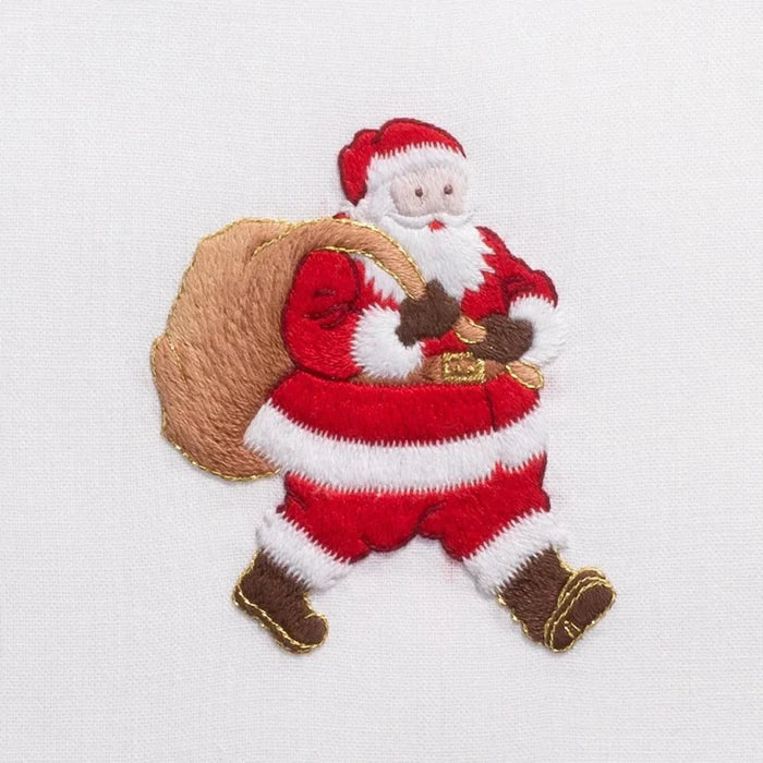 Set of 2 Santa With Toy Bag Christmas Hand Towels - Christmas Hand Towels - The Well Appointed House