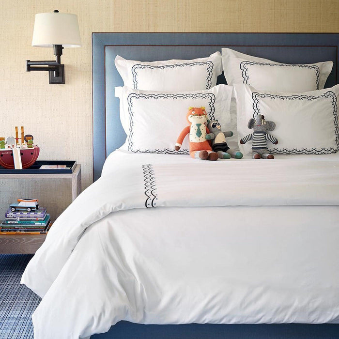 Scallop Dot Flat Sheet - Little Loves Bedding - The Well Appointed House
