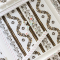 Scalloped Square Table Topper - Boxwood Garden, Espresso - The Well Appointed House