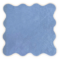 Linen Scalloped Square Dinner Napkin, Cornflower Blue - The Well Appointed House