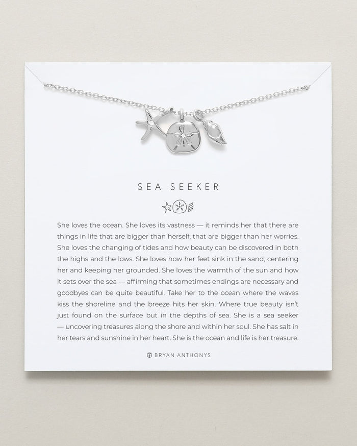 bryan anthonys dainty sea seeker necklace silver