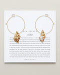 Bryan Anthonys Gold Sea Seeker Hoop Earrings On Card