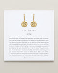 Bryan Anthonys Gold Sea Seeker Huggie Earrings On Card