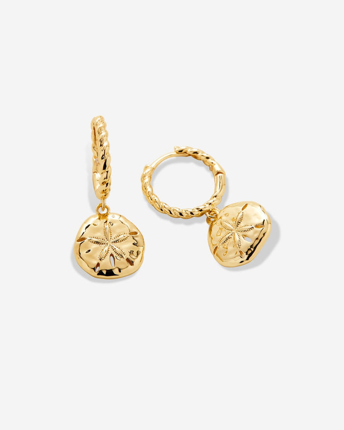 Bryan Anthonys Gold Sea Seeker Huggie Earrings Macro
