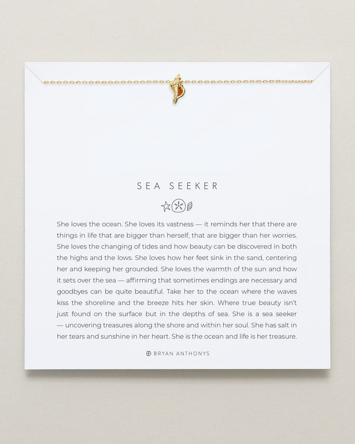 Bryan Anthonys Beach Collection Sea Seeker Icon Necklace in Gold