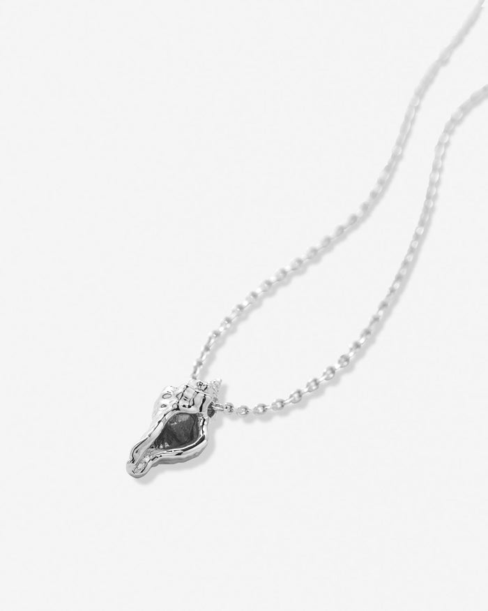Bryan Anthonys Silver Listen Icon Necklace Macro