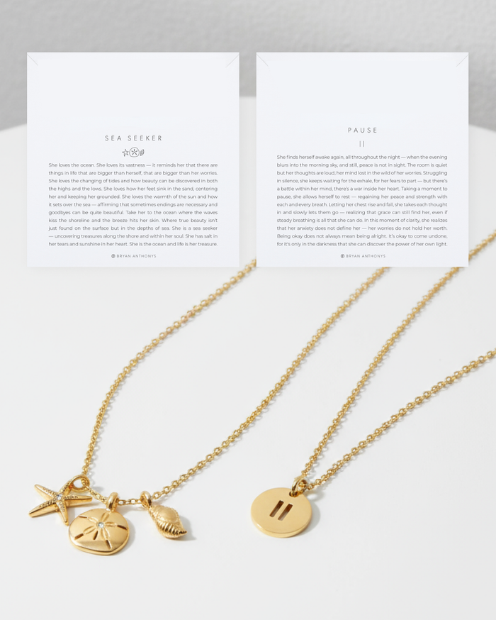 Bryan Anthonys Sea Seeker & Pause Layered Necklace Set
