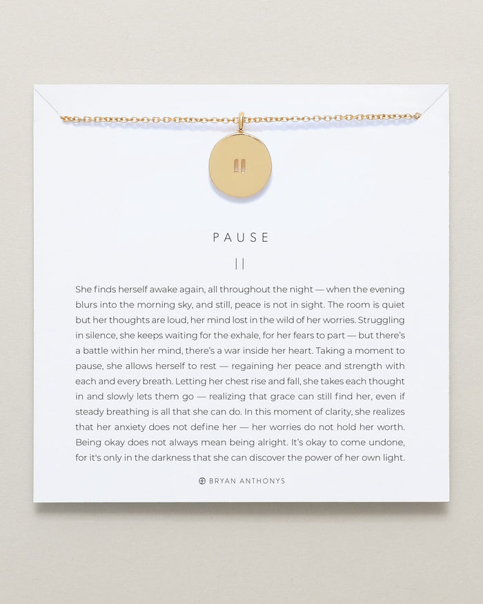 bryan anthonys designs for a difference pause necklace anxiety give back 14k gold