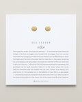 Bryan Anthonys Gold Sea Seeker Stud Earrings On Card