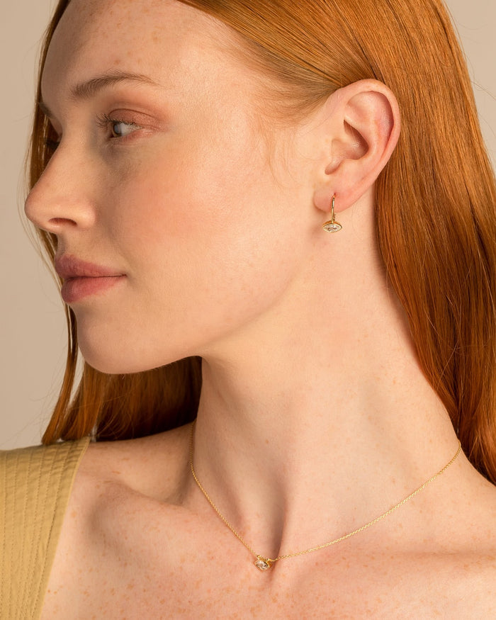 Bryan Anthonys Self Love Marquise Drop Earrings On Model