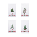 Set of 12 Christmas Tree Embroidered Hand Towels - Christmas Hand Towels - The Well Appointed House