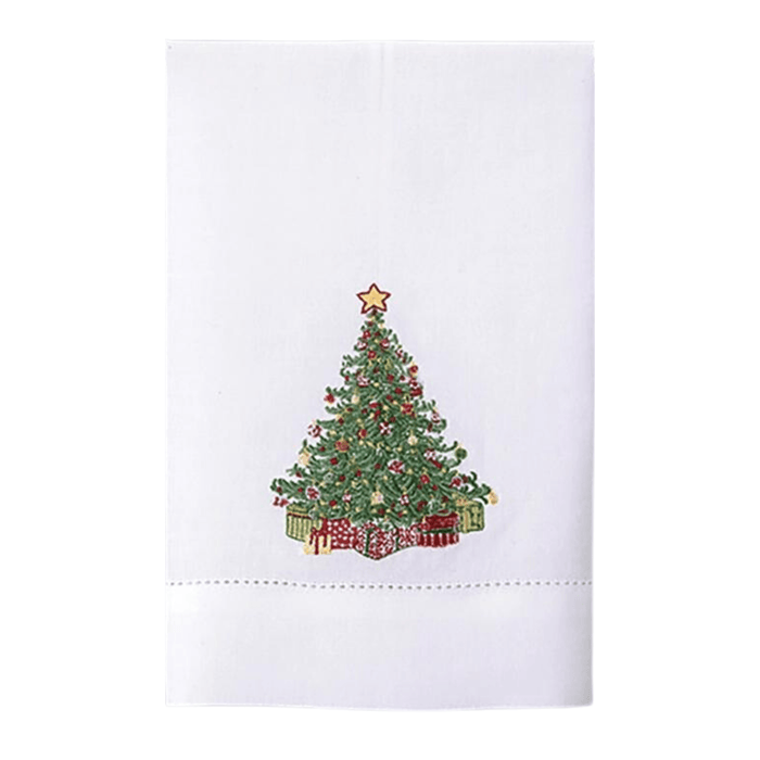 Set of 12 Winter Wonderland Embroidered Hand Towels - Christmas Hand Towels - The Well Appointed House
