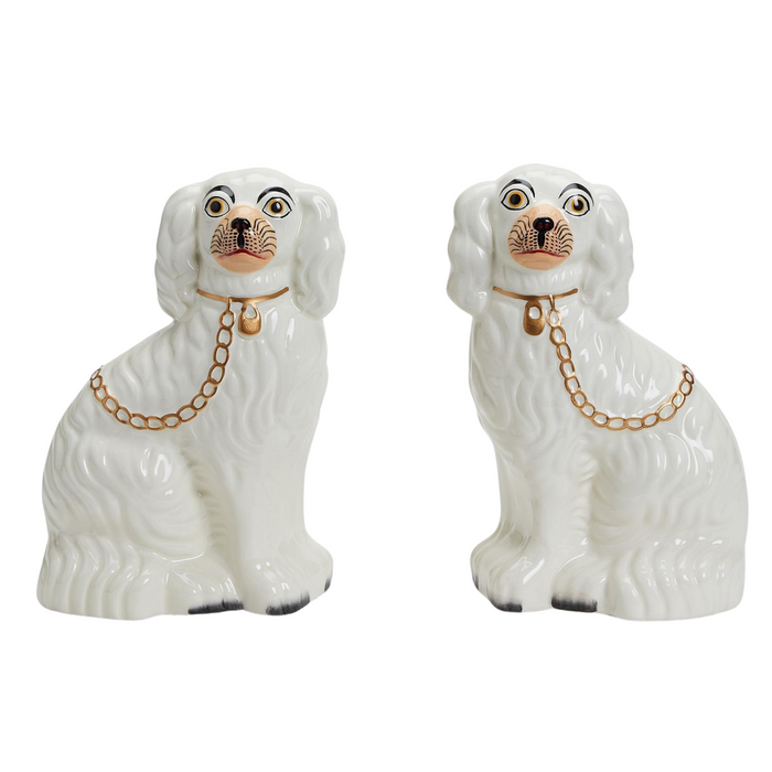 Set of 2 Staffordshire Dog Statues - The Well Appointed House