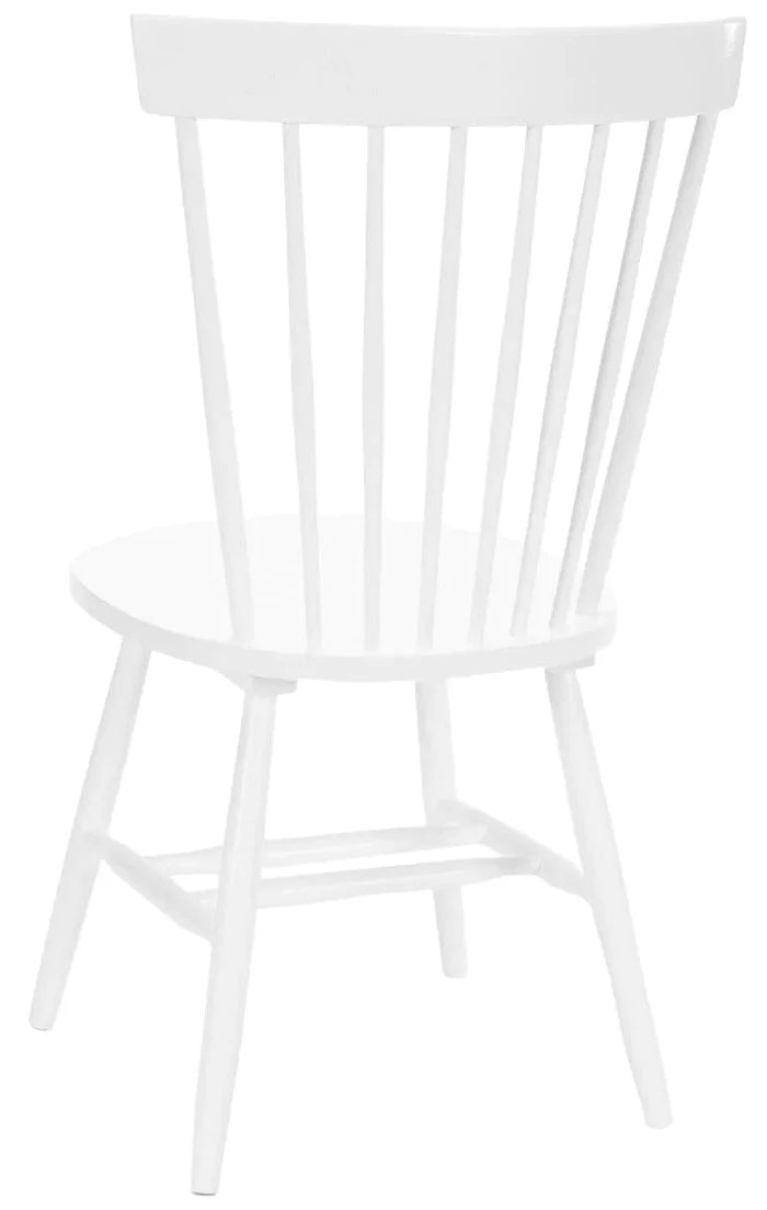 Set of 2 White Spindle Back Farmhouse Dining Side Chairs - Dining Chairs - The Well Appointed House