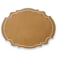 Set of 4 Carmel & White Embroidered Placemats - The Well Appointed House