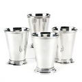 Set of 4 Lacquered Silver-Plated Brass Mint Julep Vases - Vases & Jars - The Well Appointed House