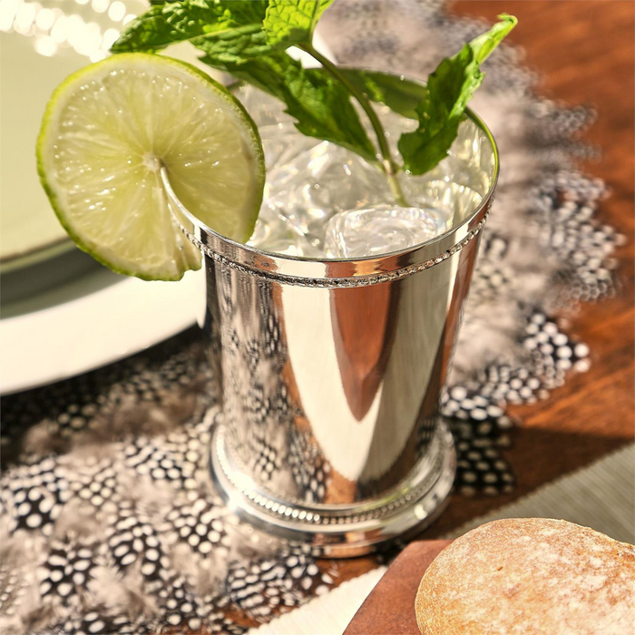 Set of 4 Lacquered Silver-Plated Brass Mint Julep Vases - Vases & Jars - The Well Appointed House