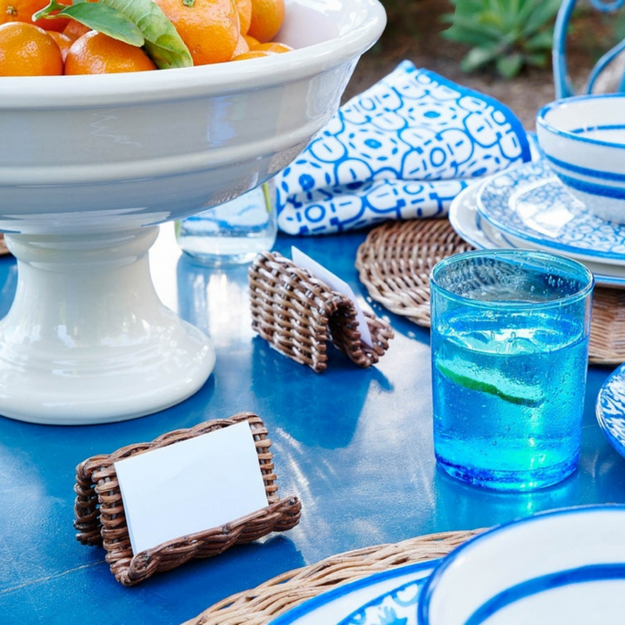 Rattan Place Card Holder - The Well Appointed House