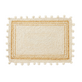 Set of 4 Rectangular Giada White & Natural Placemats - The Well Appointed House