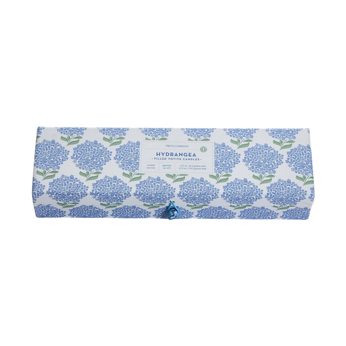 Set of 5 Hydrangea Scented Candles in Gift Box - The Well Appointed House