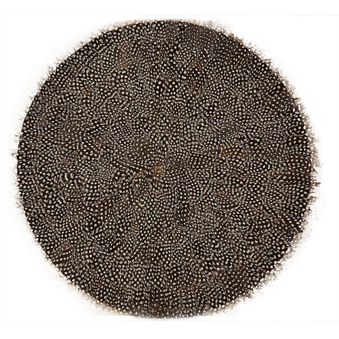 Set of 6 Guinea Fowl Feather Placemats - The Well Appointed House