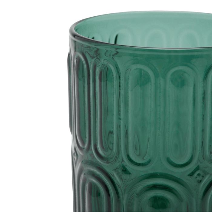 Set of 6 Smokey Green Hand Blown Glasses - Drinkware - The Well Appointed House