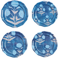 Set of Four Blue Poppy Side Plates - The Well Appointed House