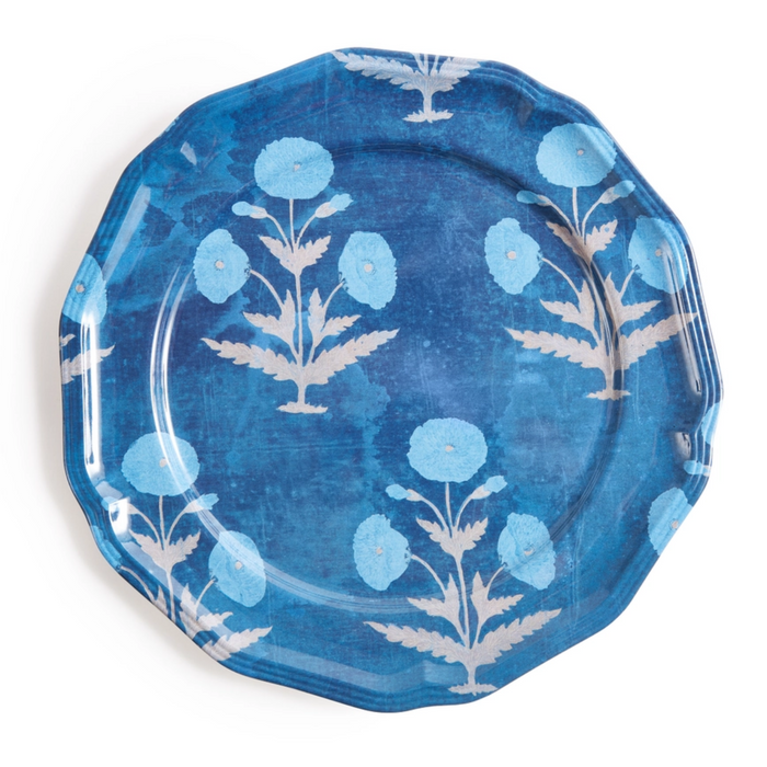 Set of Four Blue Poppy Side Plates - The Well Appointed House