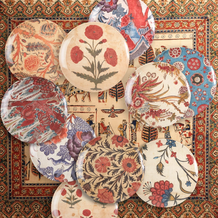Set of Four Red Poppy Plates - The Well Appointed House