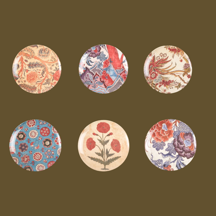 Set of Four Red Poppy Plates - The Well Appointed House