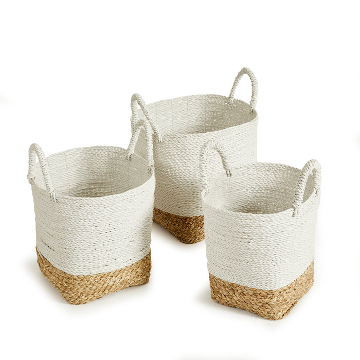 Set of Three Madura Market Baskets - The Well Appointed House