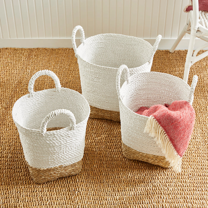 Set of Three Madura Market Baskets - The Well Appointed House