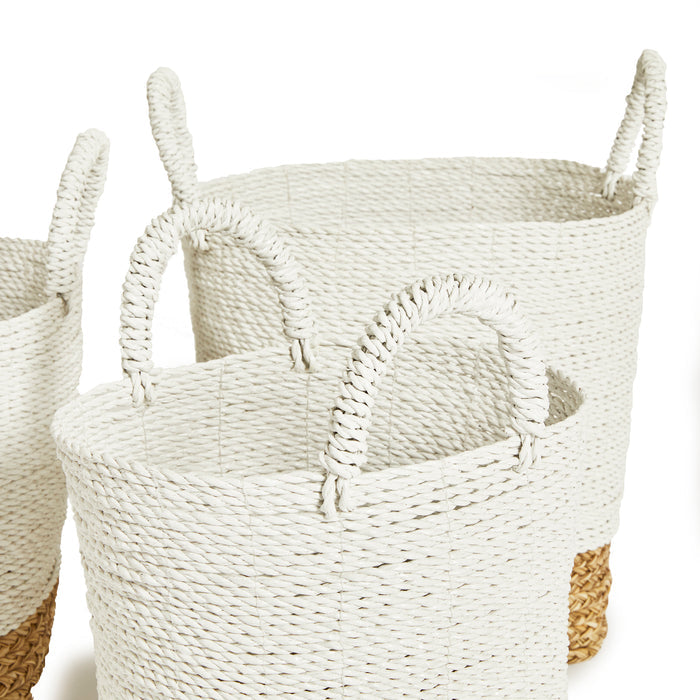 Set of Three Madura Market Baskets - The Well Appointed House
