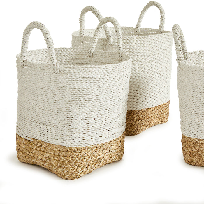 Set of Three Madura Market Baskets - The Well Appointed House