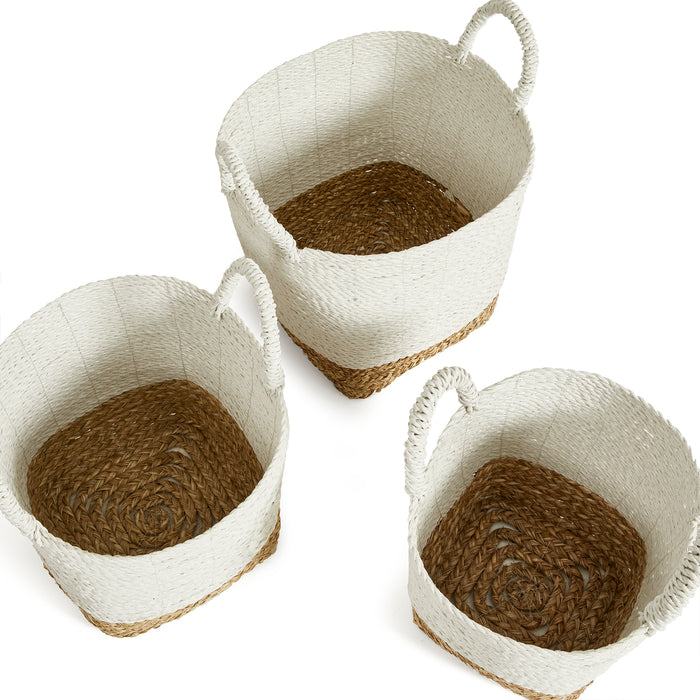 Set of Three Madura Market Baskets - The Well Appointed House