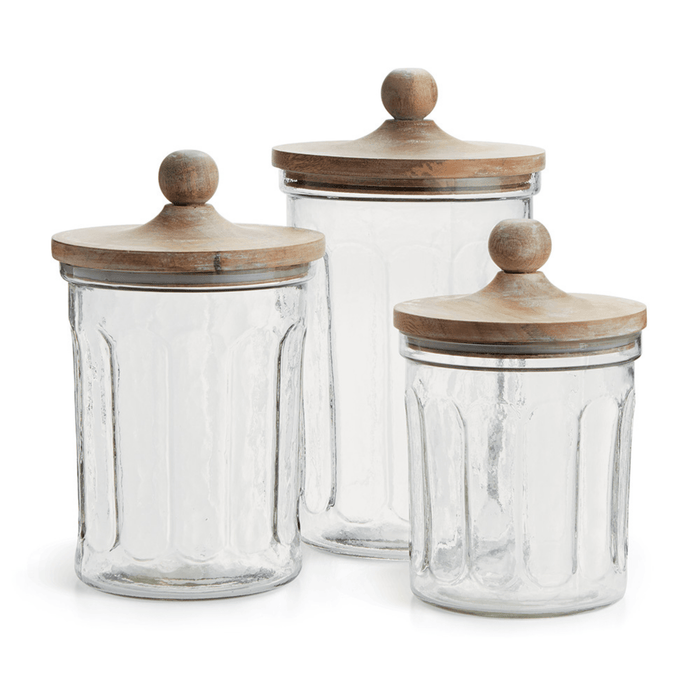 Set of Three Olive Hill Kitchen Canisters - Kitchen Storage - The Well Appointed House