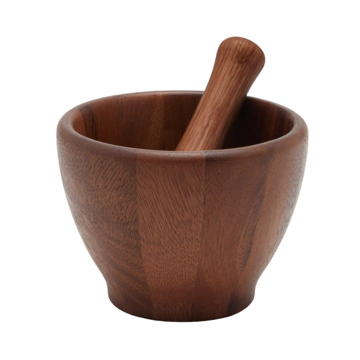 Set of Two Dark Acacia Mortar and Pestle - Baking & Cookware - The Well Appointed House