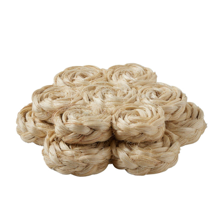 Set of Two Raffia Bleached Bubbles Pot Trivets - Baking & Cookware - The Well Appointed House