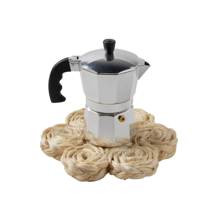 Set of Two Raffia Bleached Bubbles Pot Trivets - Baking & Cookware - The Well Appointed House