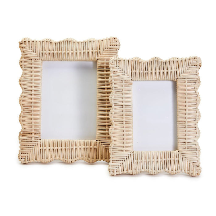 Set of Two Wicker Weave Photo Frames- The Well Appointed House