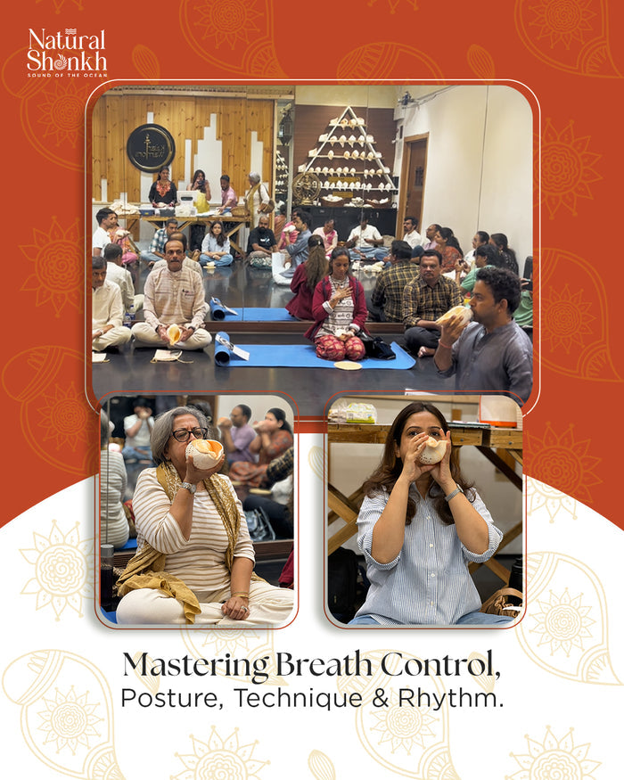 Shankh-Naad: Learn How to Blow a Shankh - Andheri West Studio