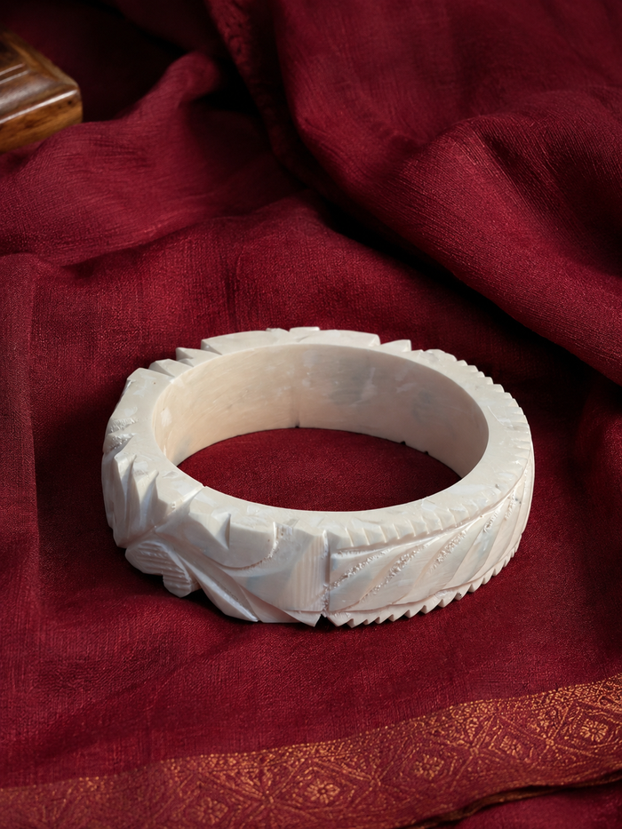 Shankh Stand- Made Of Natural Conch (1 Pc)