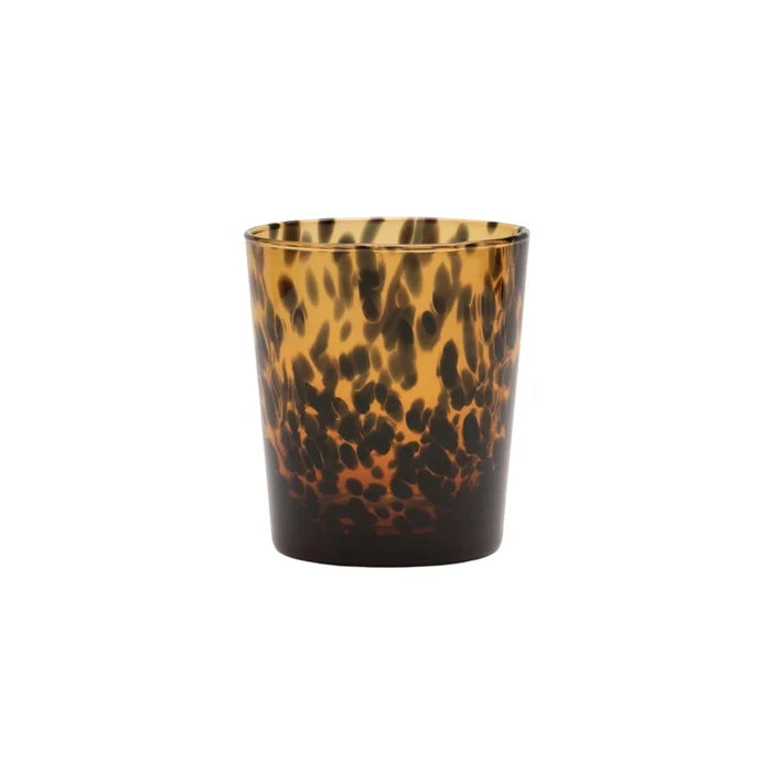 Shell Hand Blown Glass Tumblers in Tortoise - Drinkware - The Well Appointed House