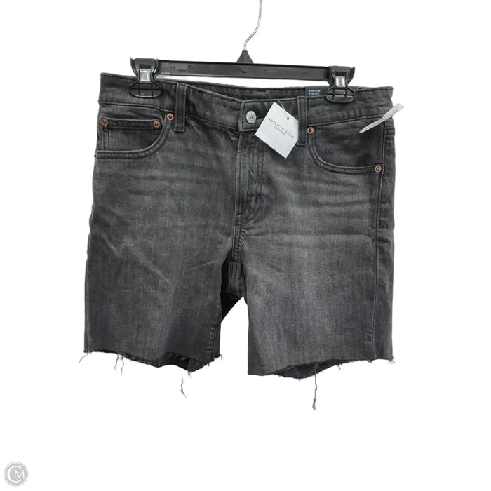 Shorts By American Eagle In Black Denim, Size: 6