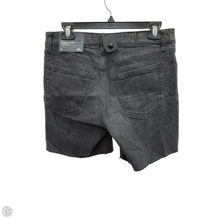 Shorts By American Eagle In Black Denim, Size: 6